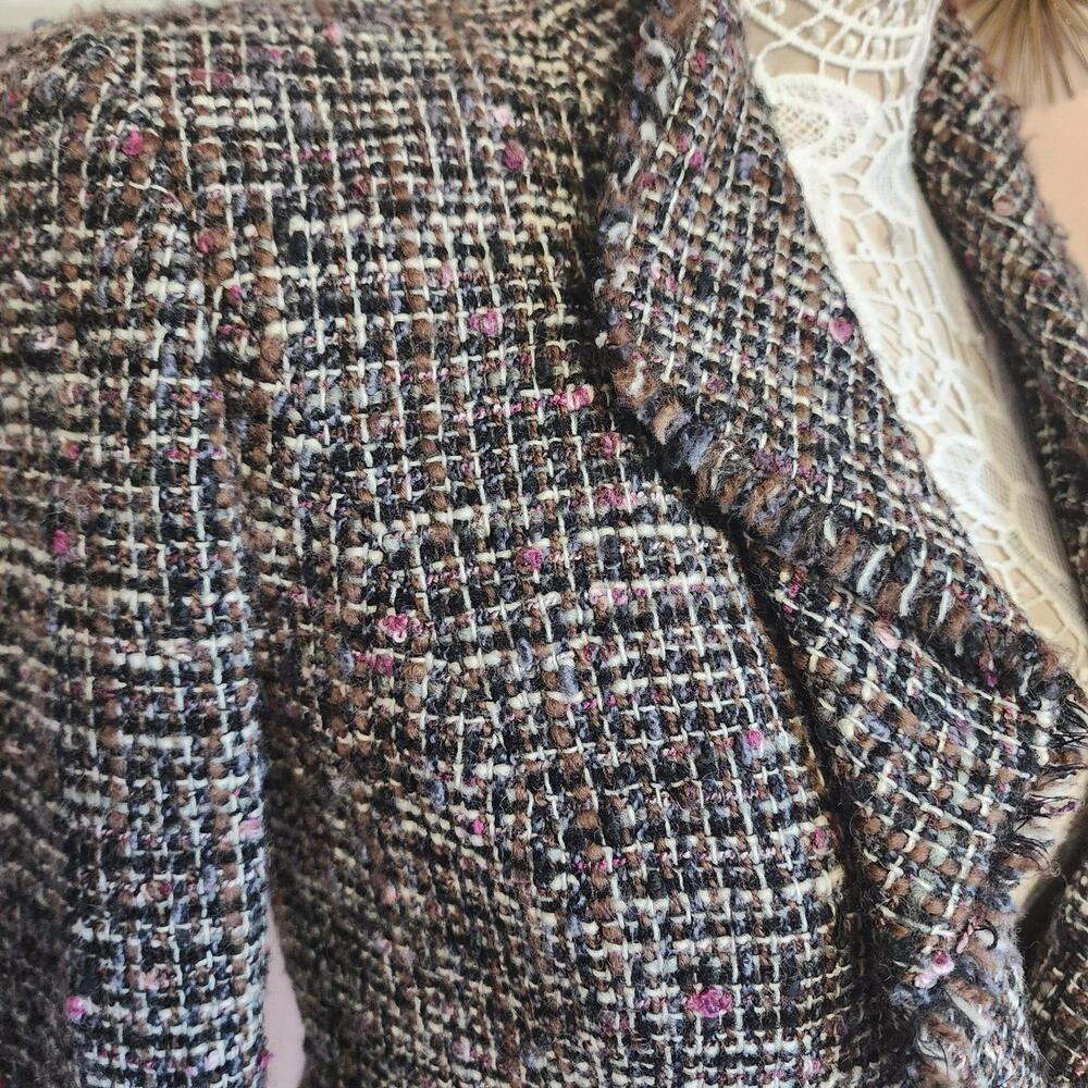 Flawless Classiques Entier Ateliar textured tweed blazer Jacket XS - Picture 7 of 7